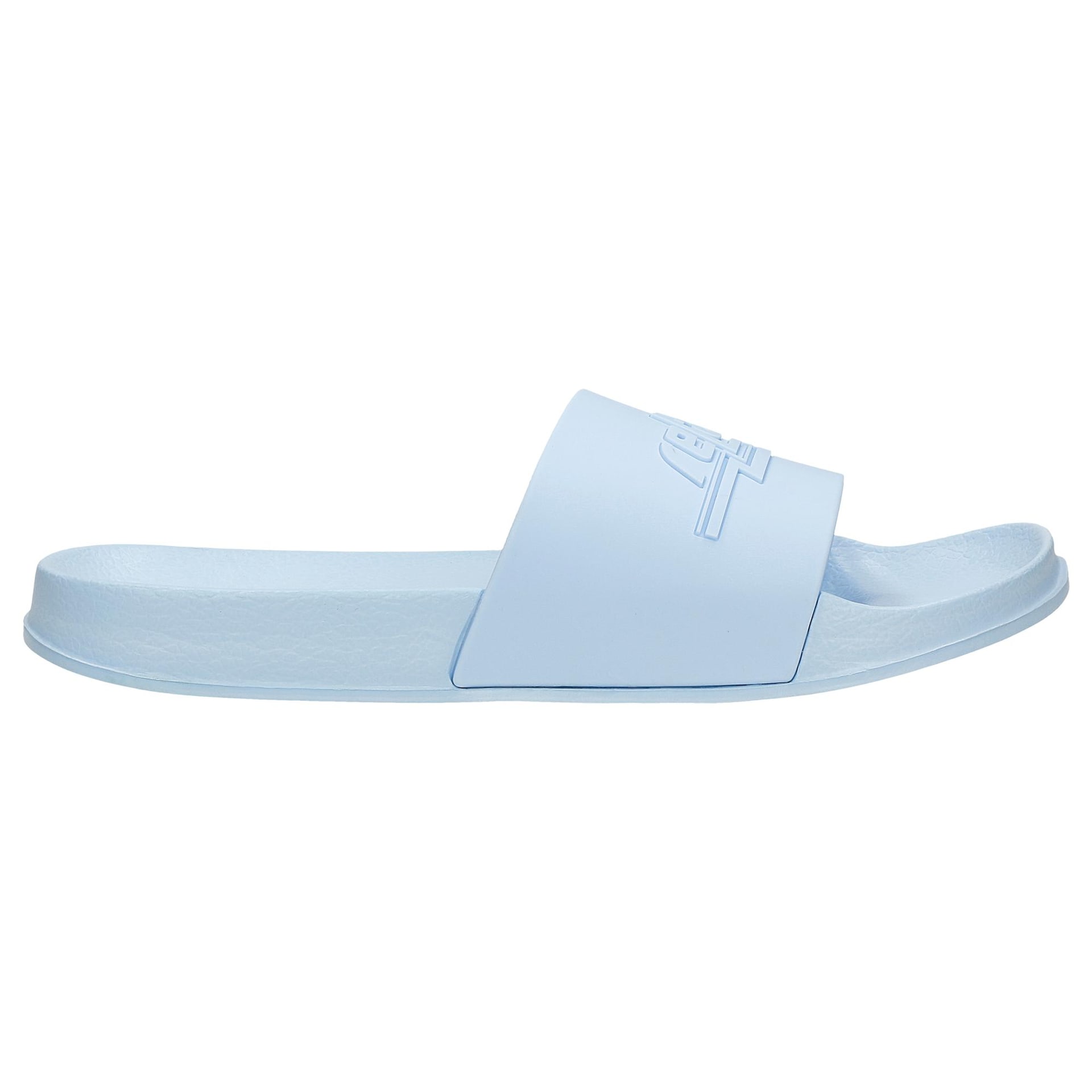 Papuci de piscină damă albaștri RELAKS cu logo în relief