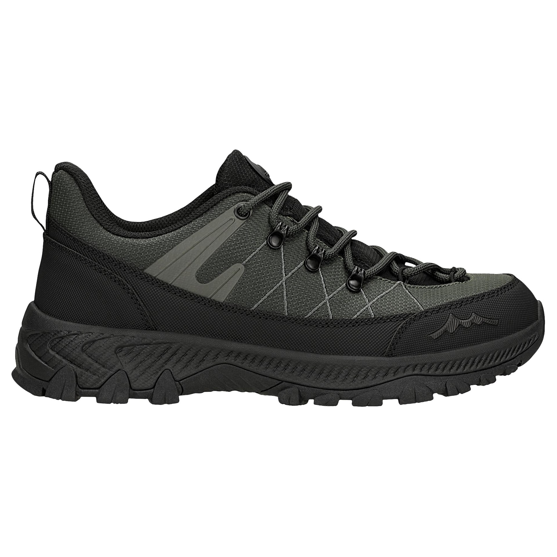 Pantofi de drumeție bărbați joși verde-negru RELAKS cu membrană nano-TEX™