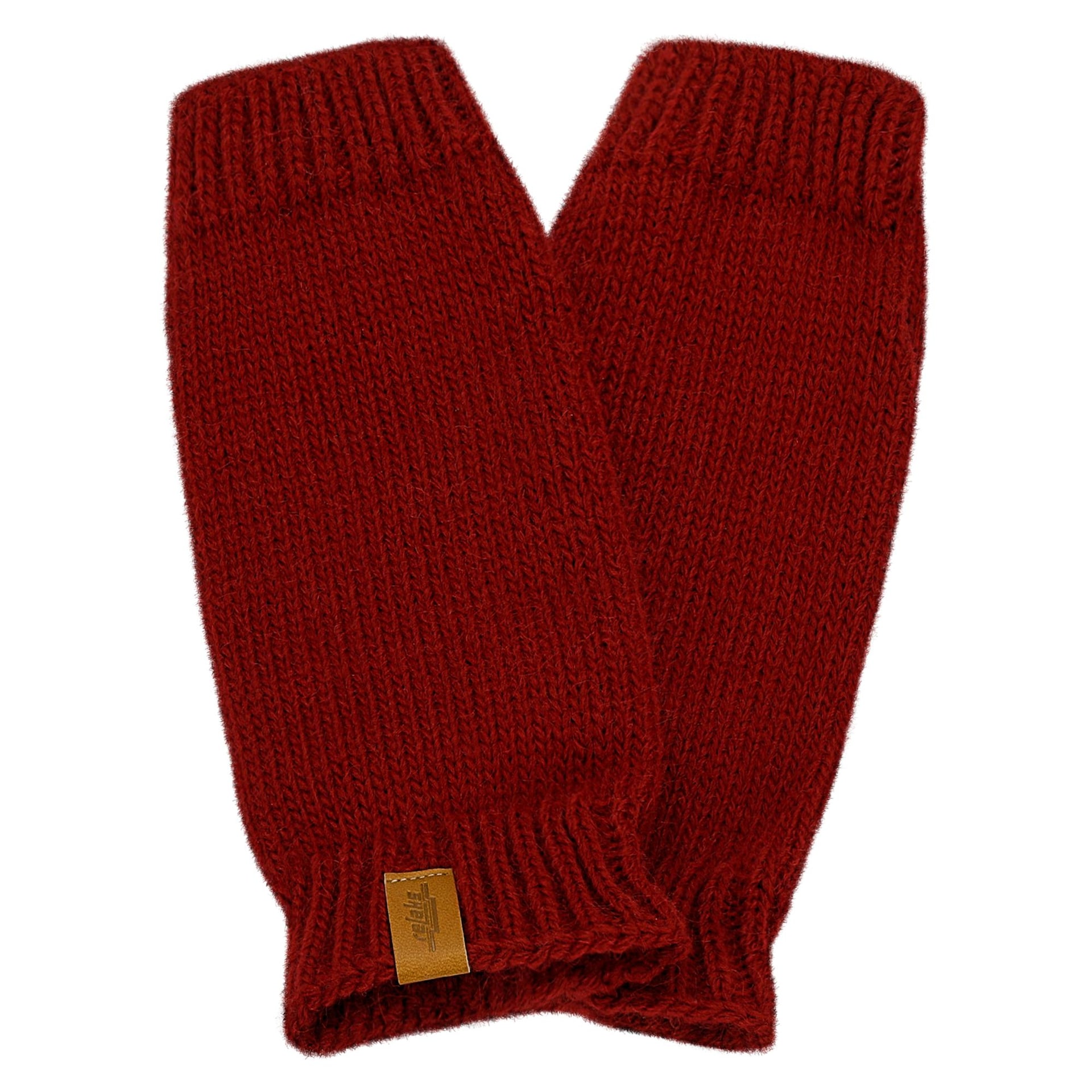 Mănuși fără degete damă RELAKS, burgundy