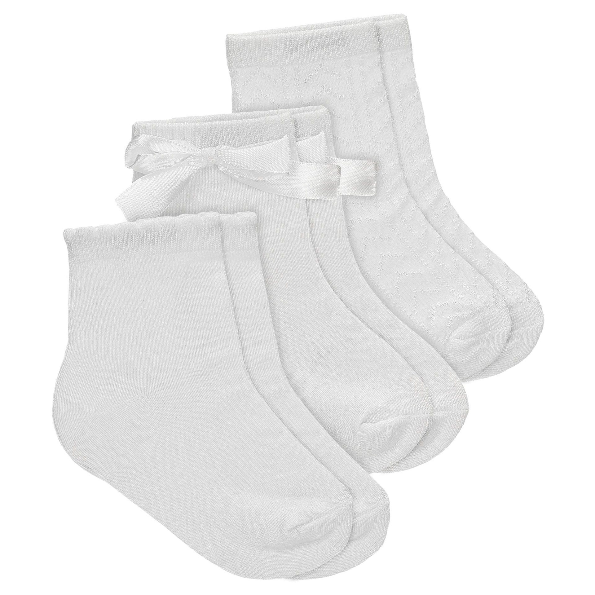 Șosete albe pentru copii, set 3 perechi BARTEK 85702-49