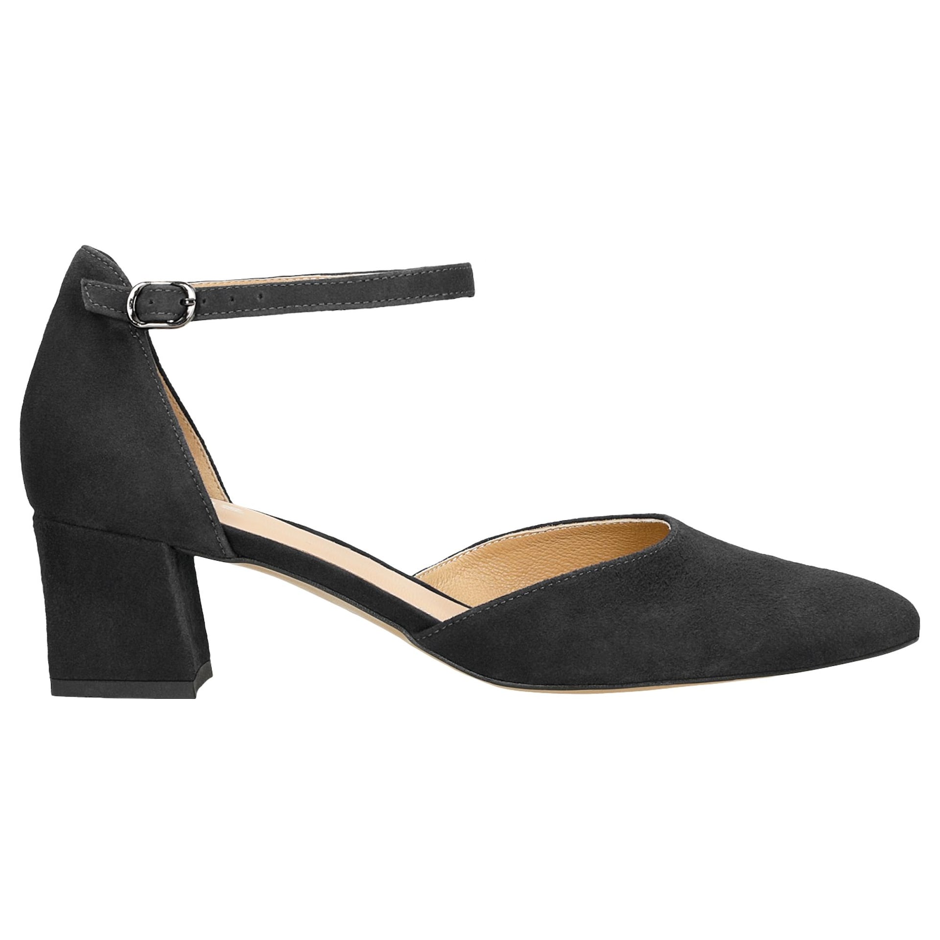 Pantofi negri cu toc mic damă