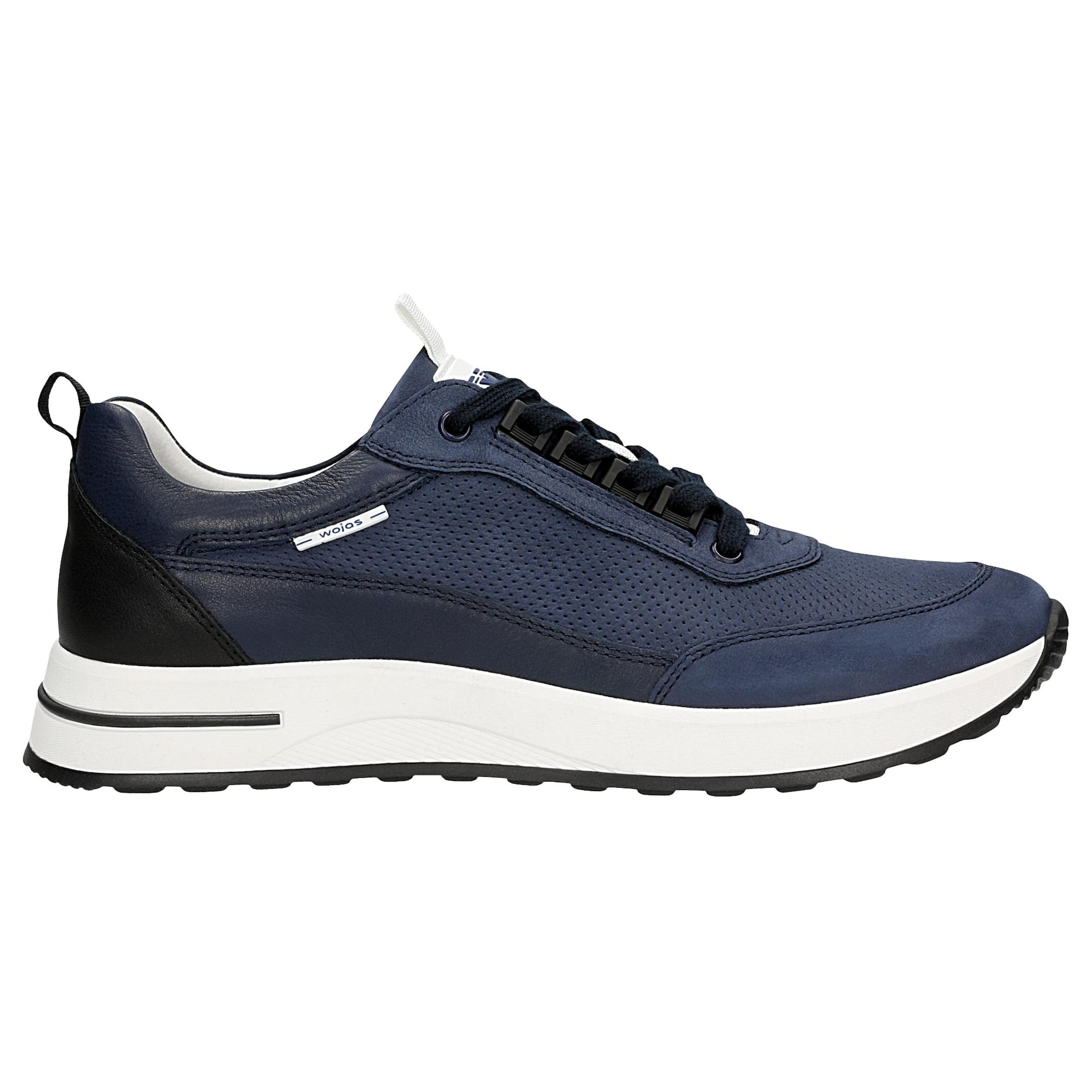 Sneakers bărbați bleumarin pe talpă contrastantă