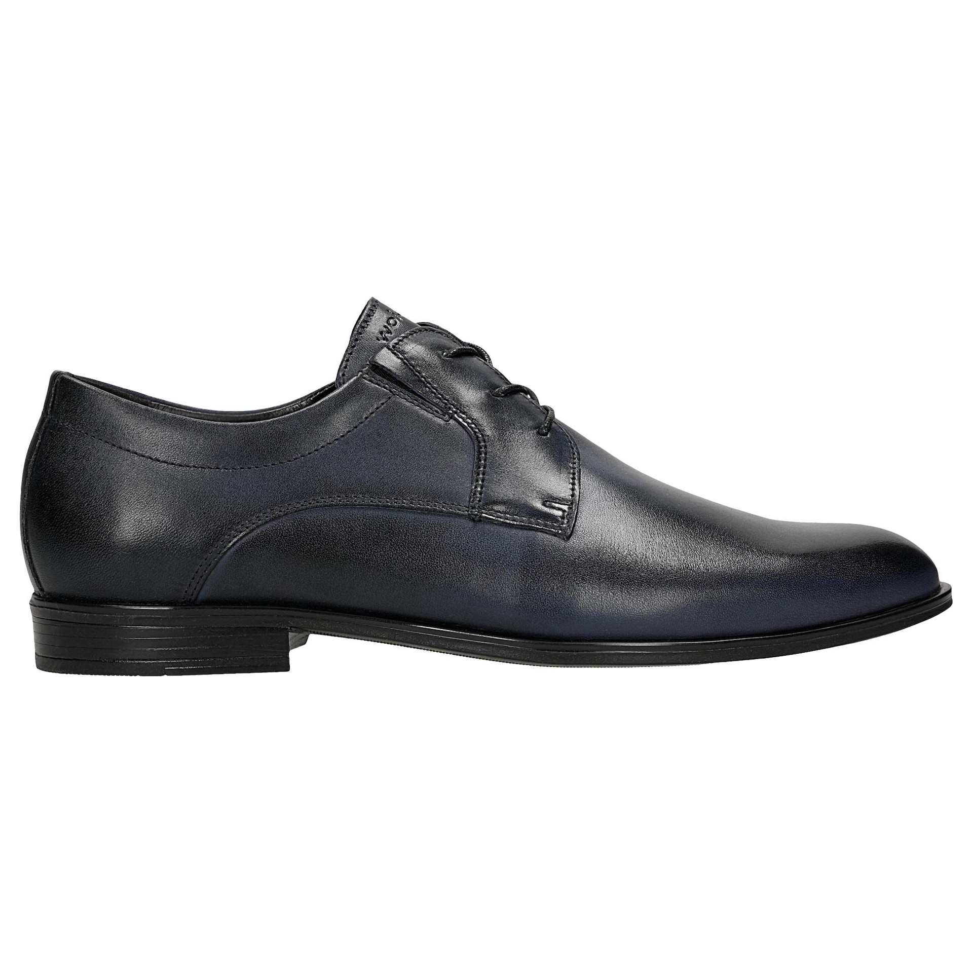 Pantofi eleganți bărbătești bleumarin din piele box