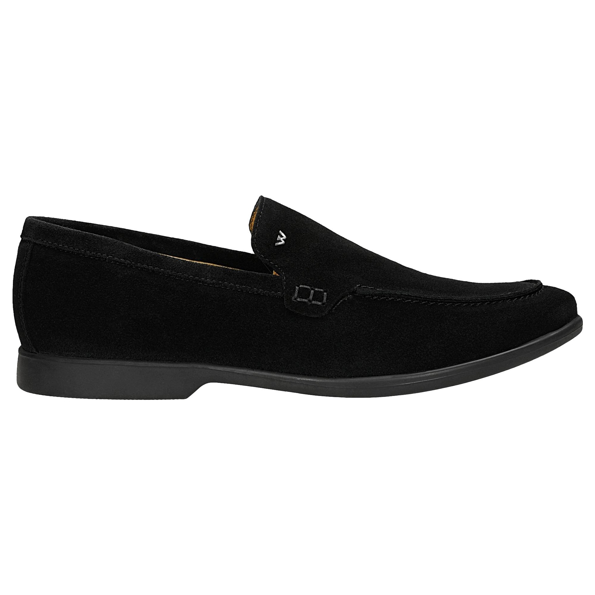 Mocasini negri bărbați din piele split