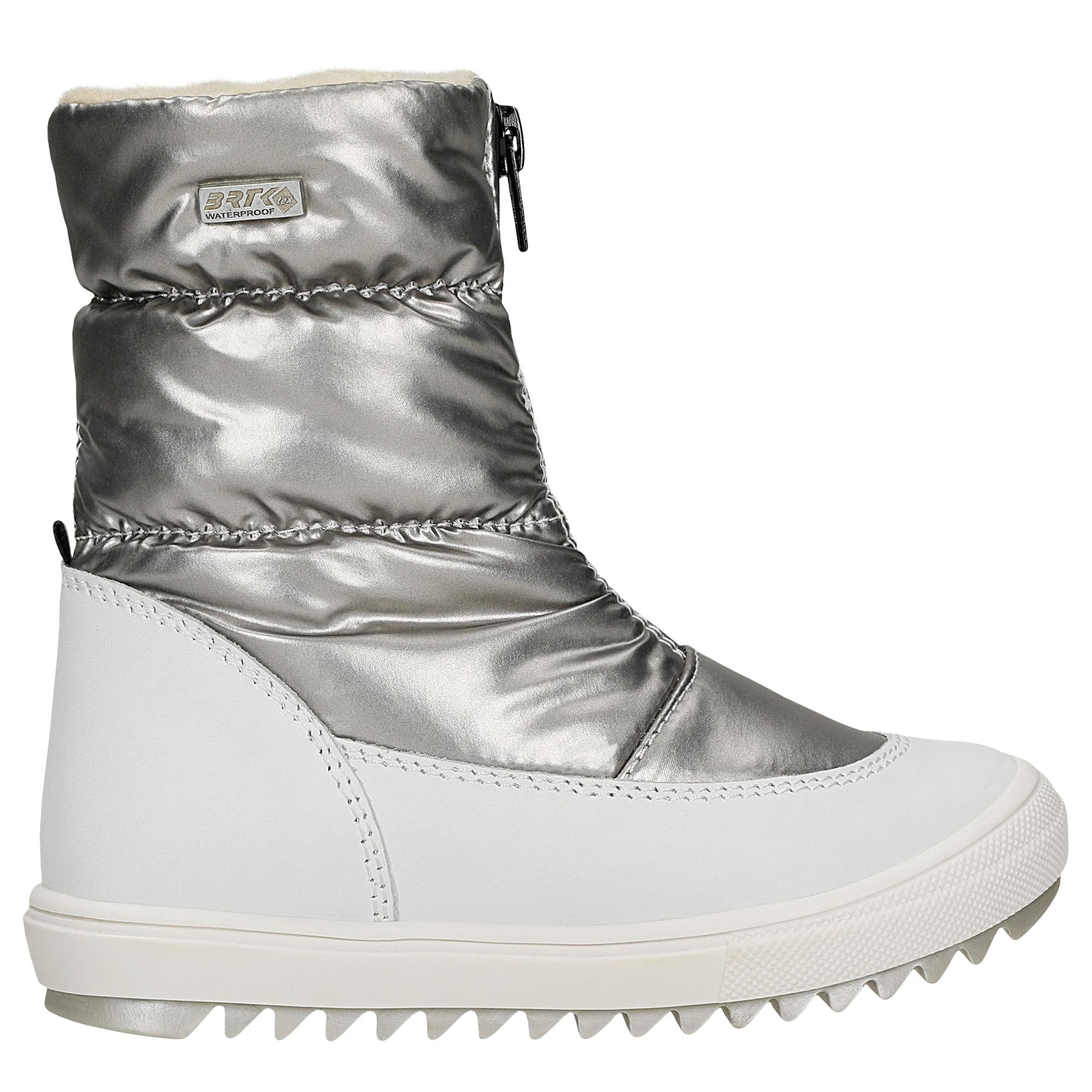 Botine izolate pentru fete BARTEK 14405023, argintiu-alb