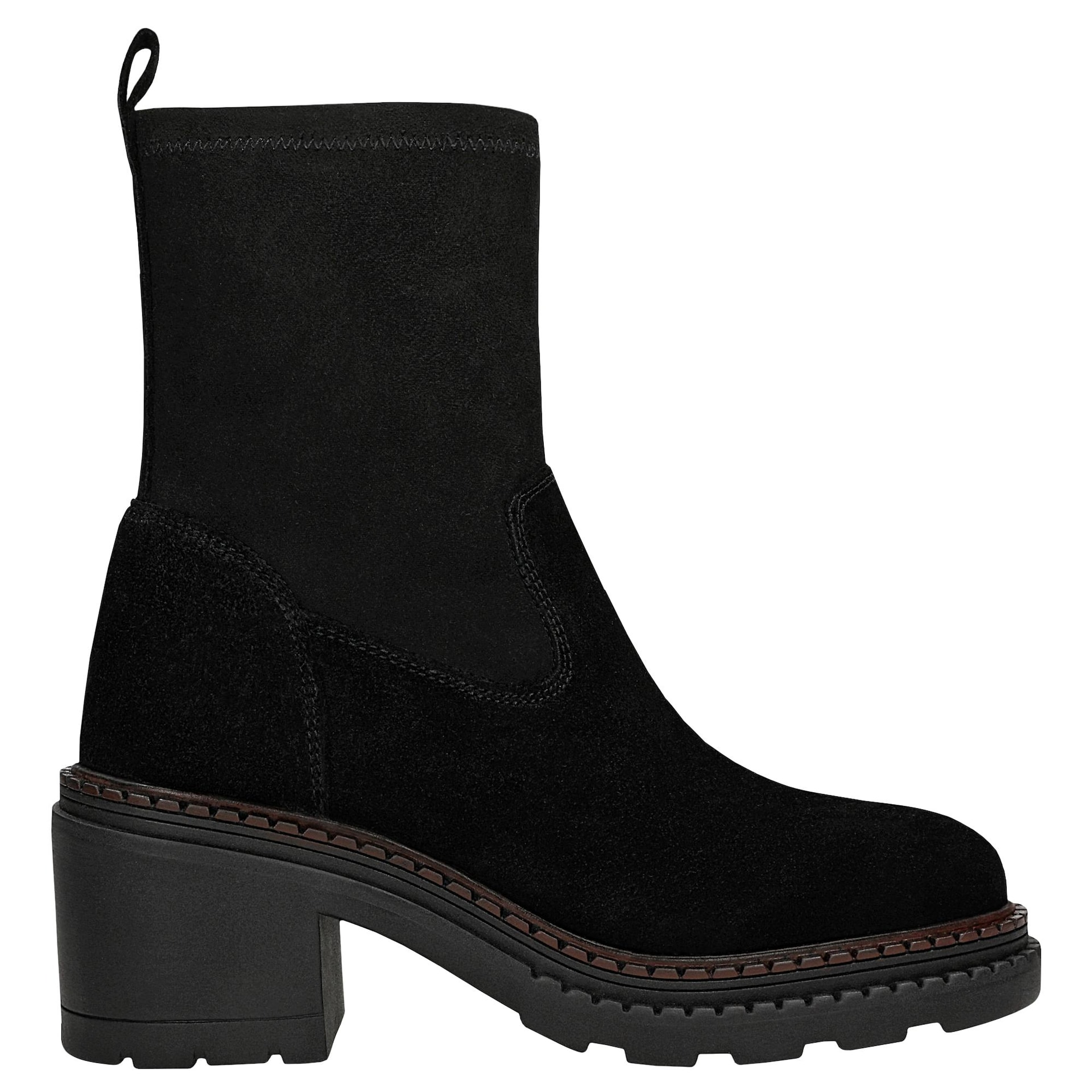 Botine șosetă negre, masive