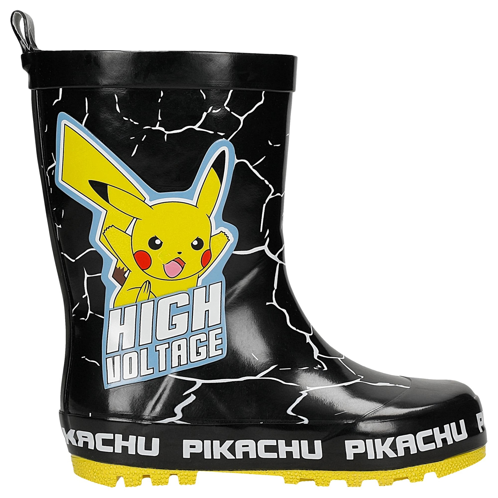 Cizme de ploaie negre pentru copii Pikachu BARTEK 86702-11