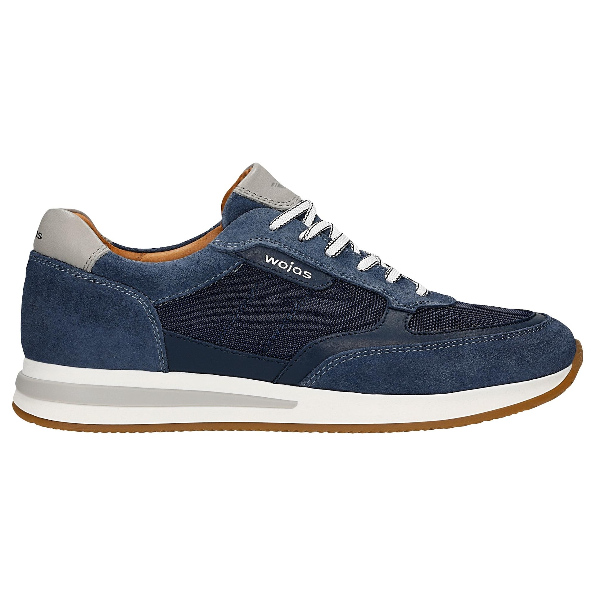 Sneakers bărbați bleumarin cu inserții gri
