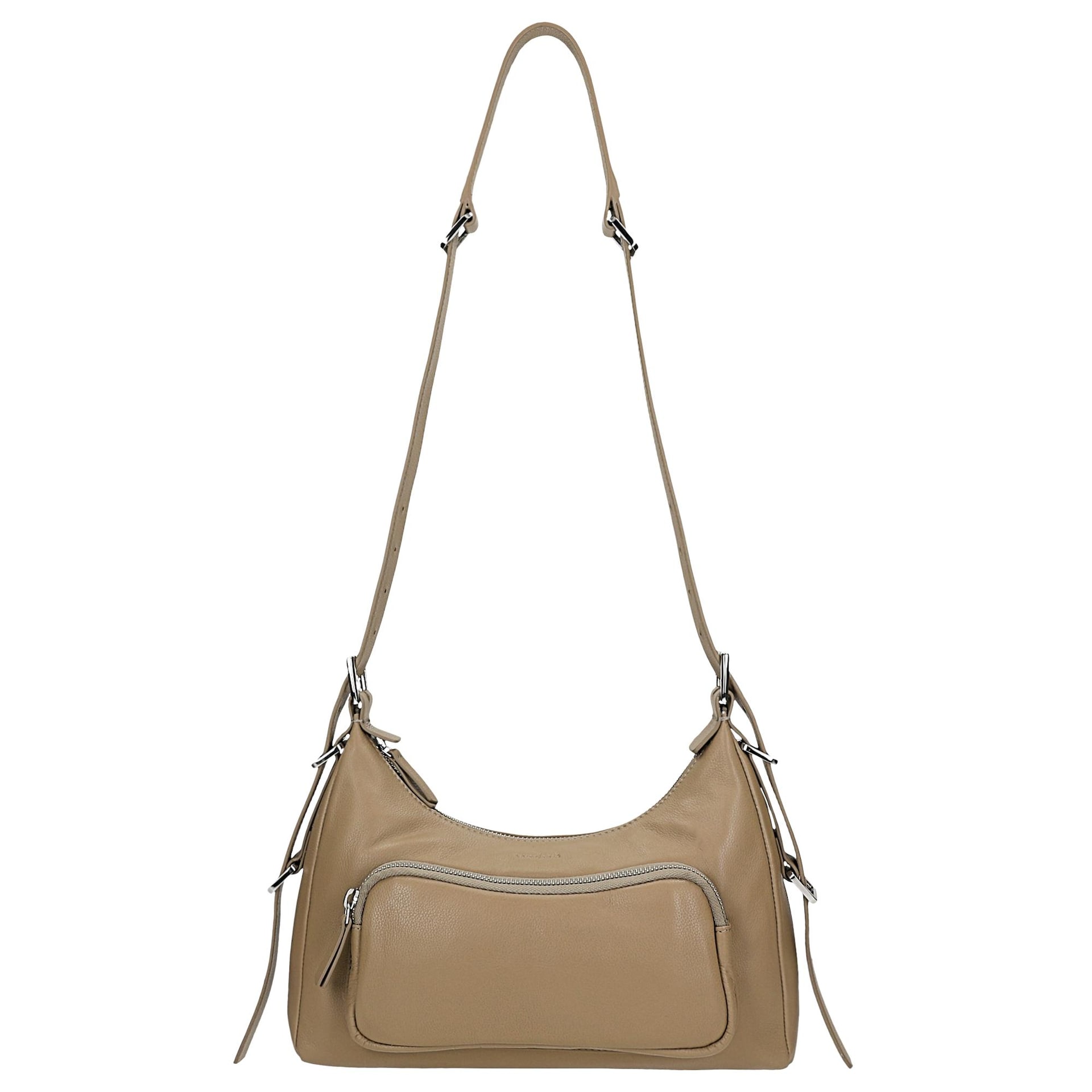 Crossbody mic bej damă