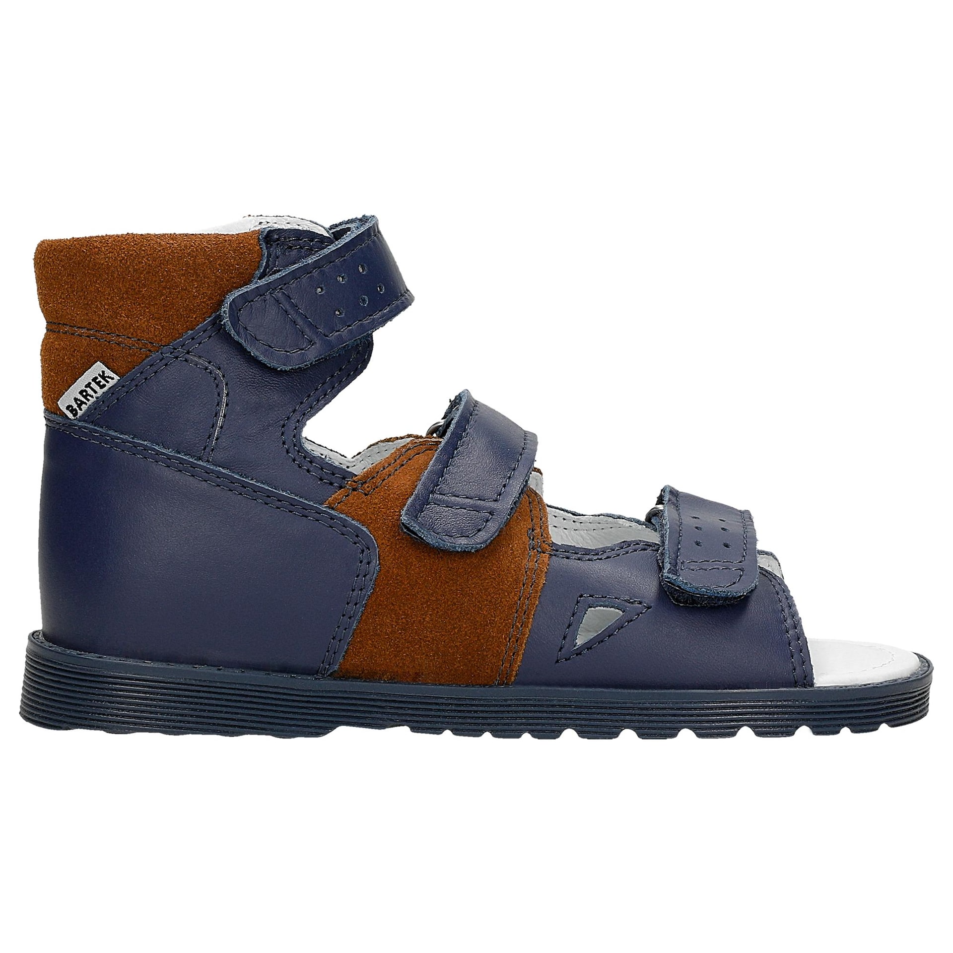 Sandale închise bleumarin-maro BARTEK 86804-026