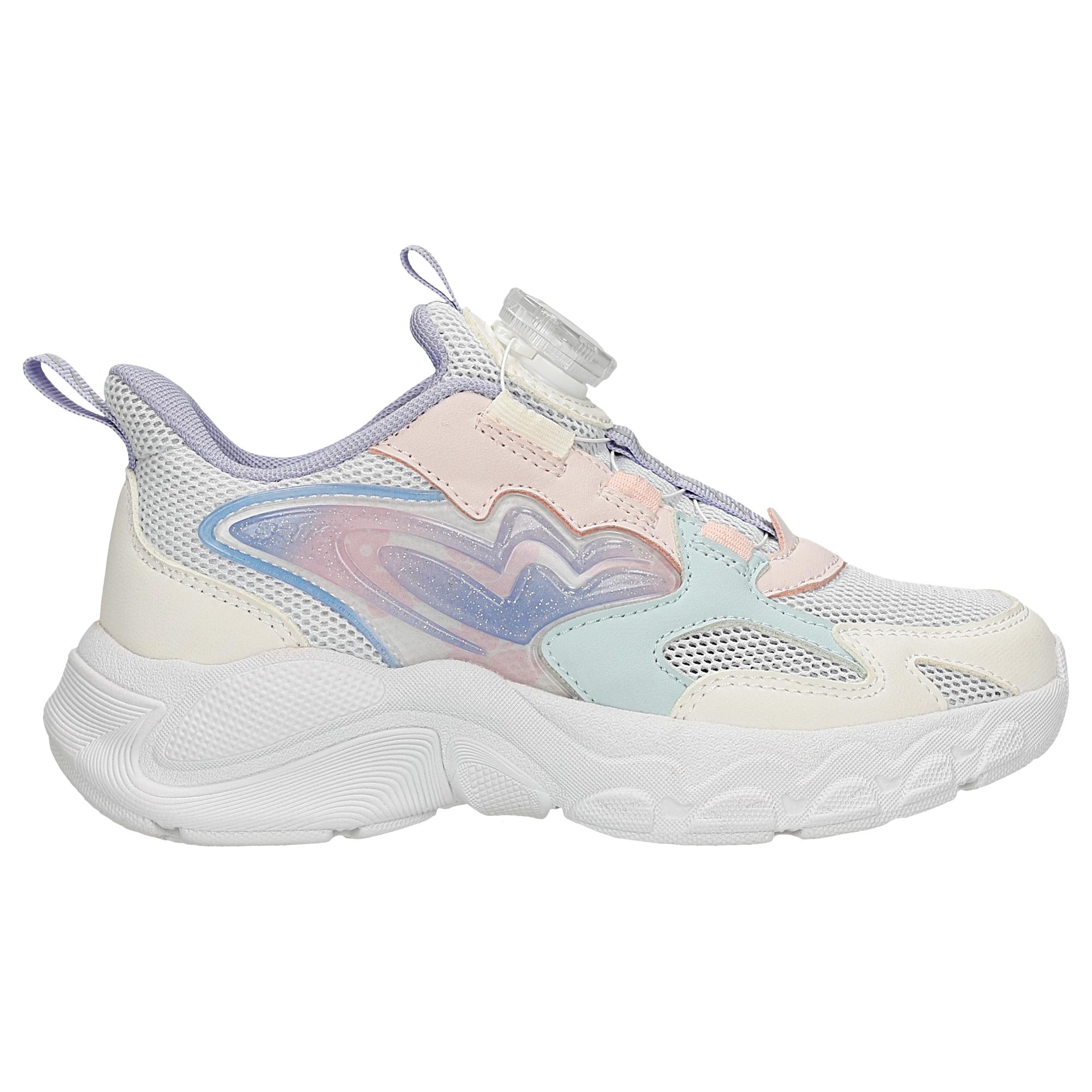 Sneakers fetițe pastelați cu închidere prin buton rotativ BARTEK 87018-17