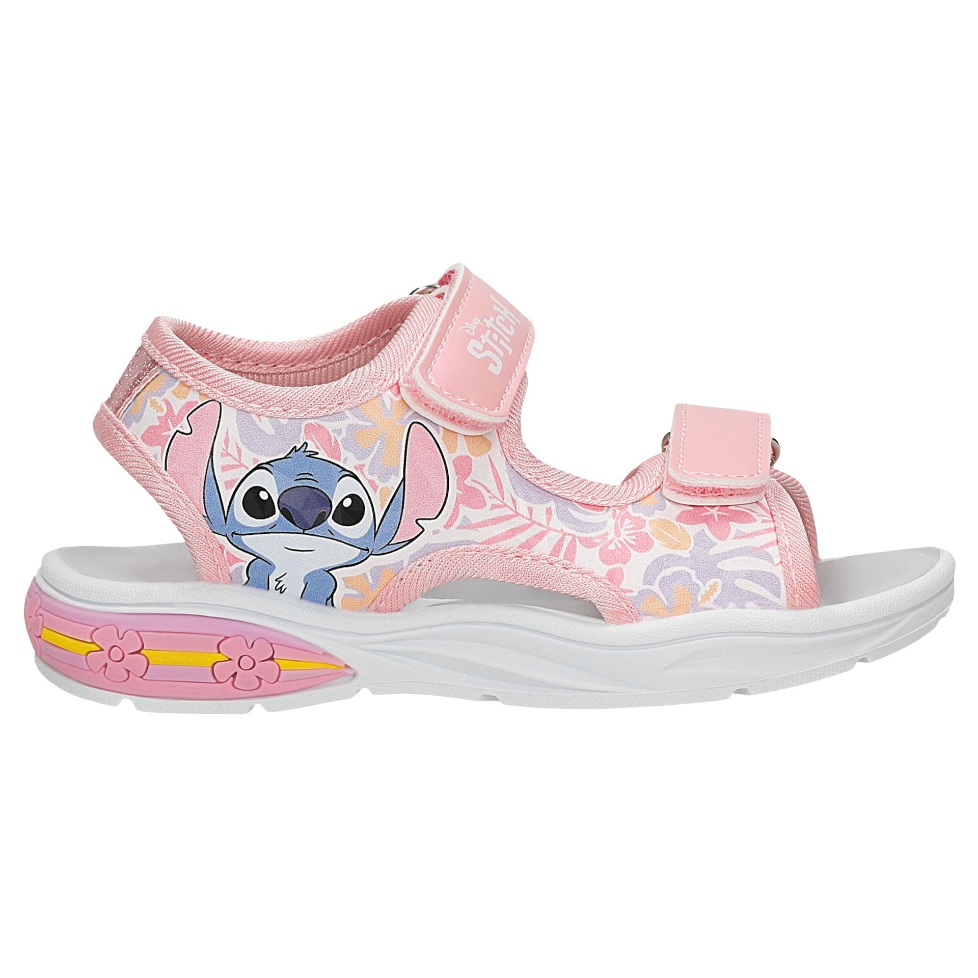 Sandale roz pentru fete Stitch cu talpă luminoasă BARTEK 89007-15
