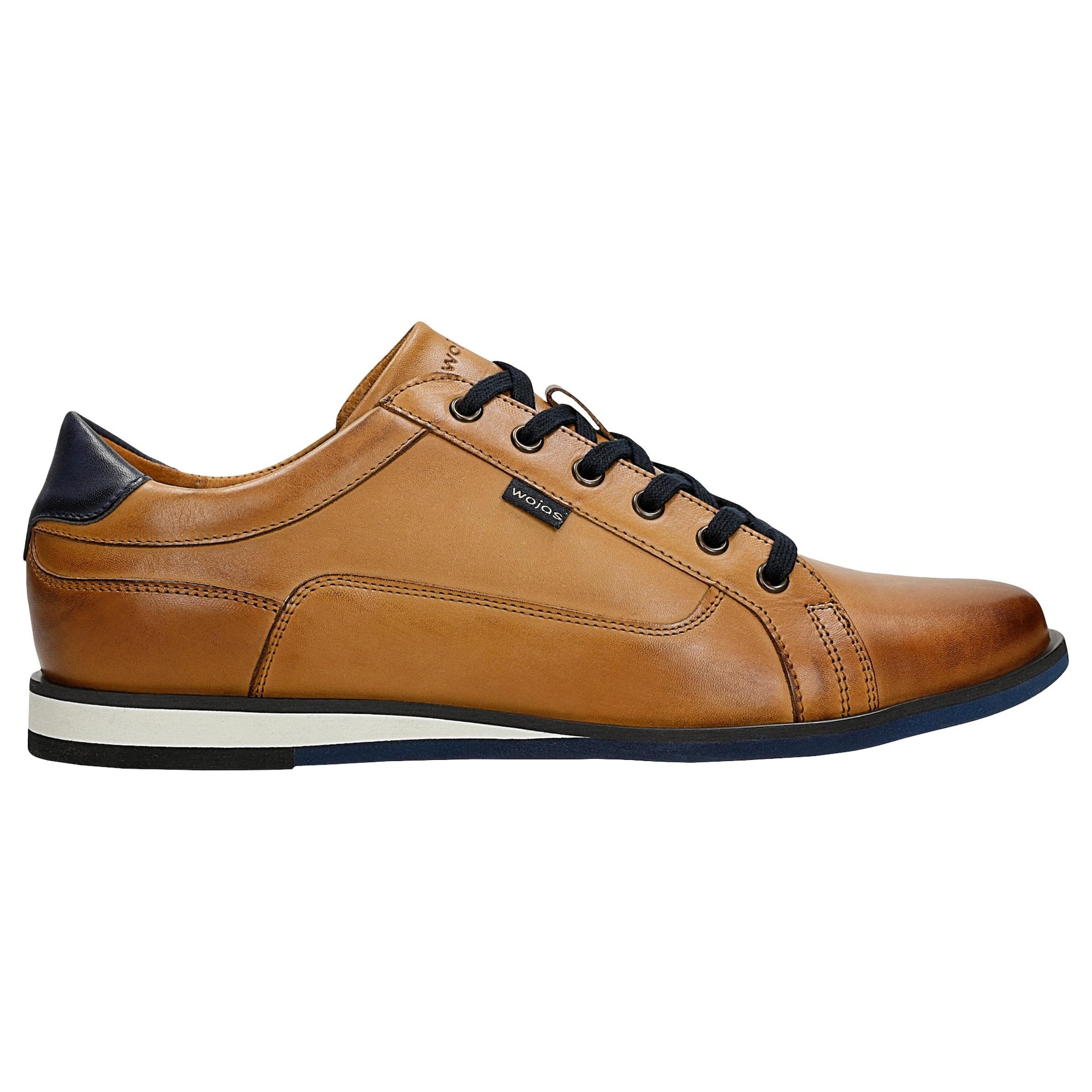 Sneakers bărbați maro cu inserții bleumarin