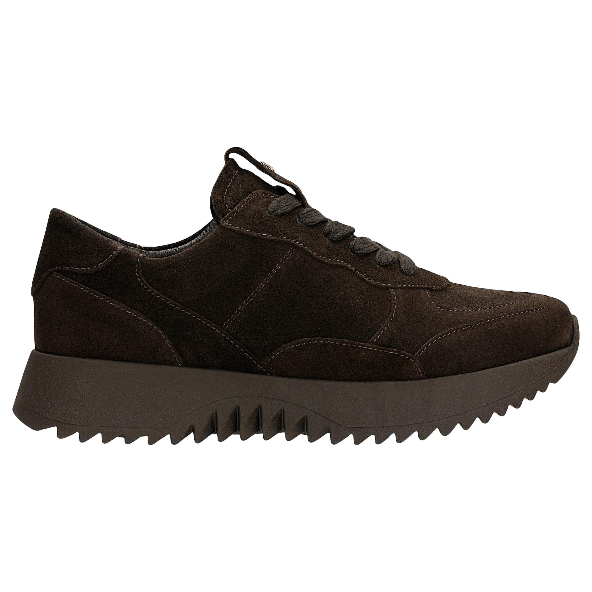 Sneakers damă ciocolatiu pe talpă masivă