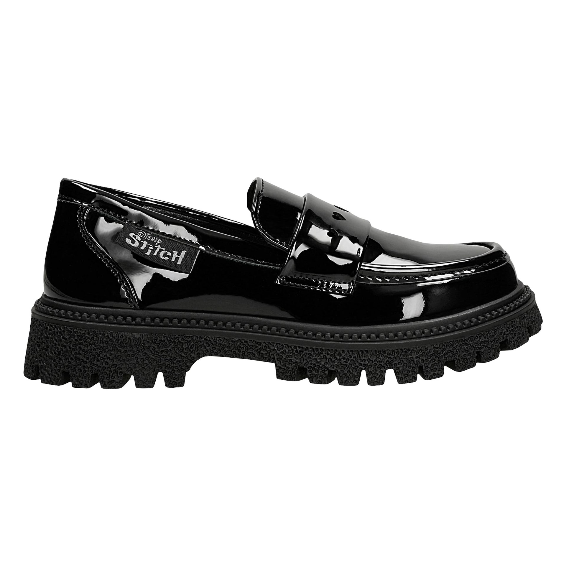 Mocasini negri lăcuiți pentru copii cu branț Stitch BARTEK 87074-11