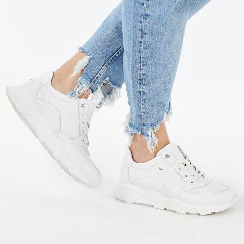 Sportowe białe półbuty damskie 9406-59