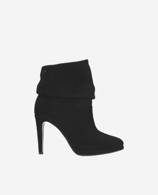 Svůdné dámské boty kotníkové v černé barvě 9532-61