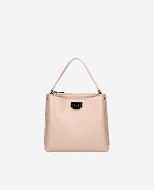 Svetlo ružová elegantná dámska taška cez rameno 80016-54