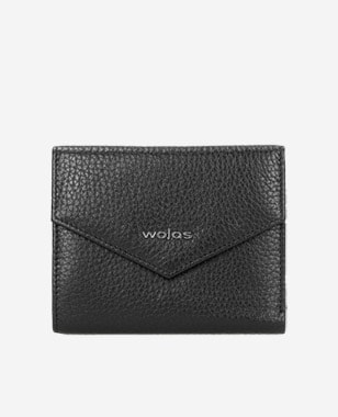 Malá černá dámská peněženka z hladké kůže 91017-51