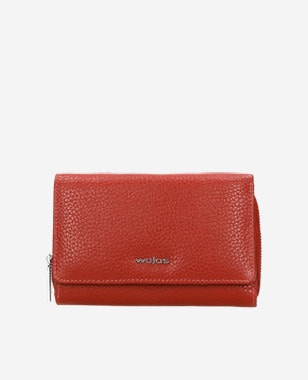 Velká kožená dámská peněženka v bordó barvě 91036-55