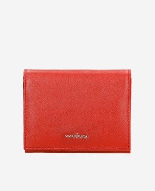 Skórzany portfel damski w kolorze czerwonym 91051-55