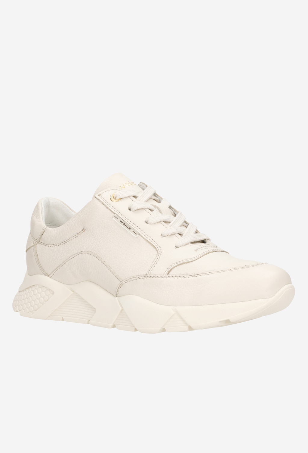 Stylové béžové dámské sneakersy z přírodní kůže 9406-53 Widok 3