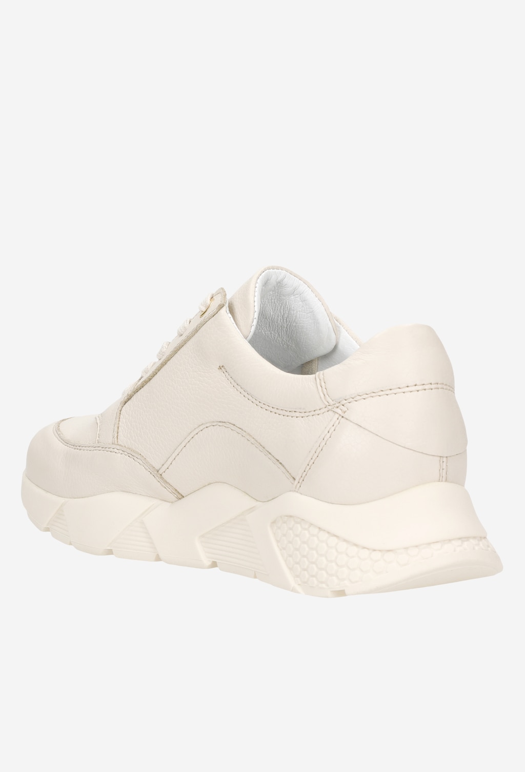Stylové béžové dámské sneakersy z přírodní kůže 9406-53 Widok 4