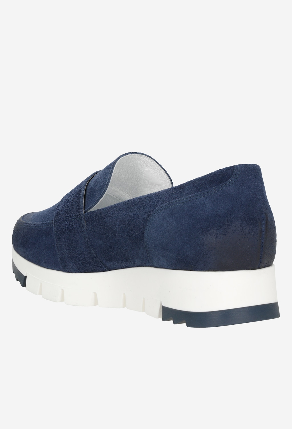 Dámske poltopánky z tmavomodrej prírodnej kože 46135-66 Widok 4