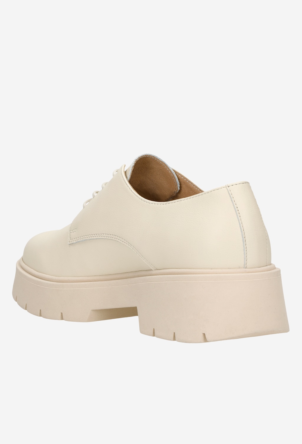 Beżowe półbuty damskie w stylu miejskim typu brogsy 46110-54 Widok 4