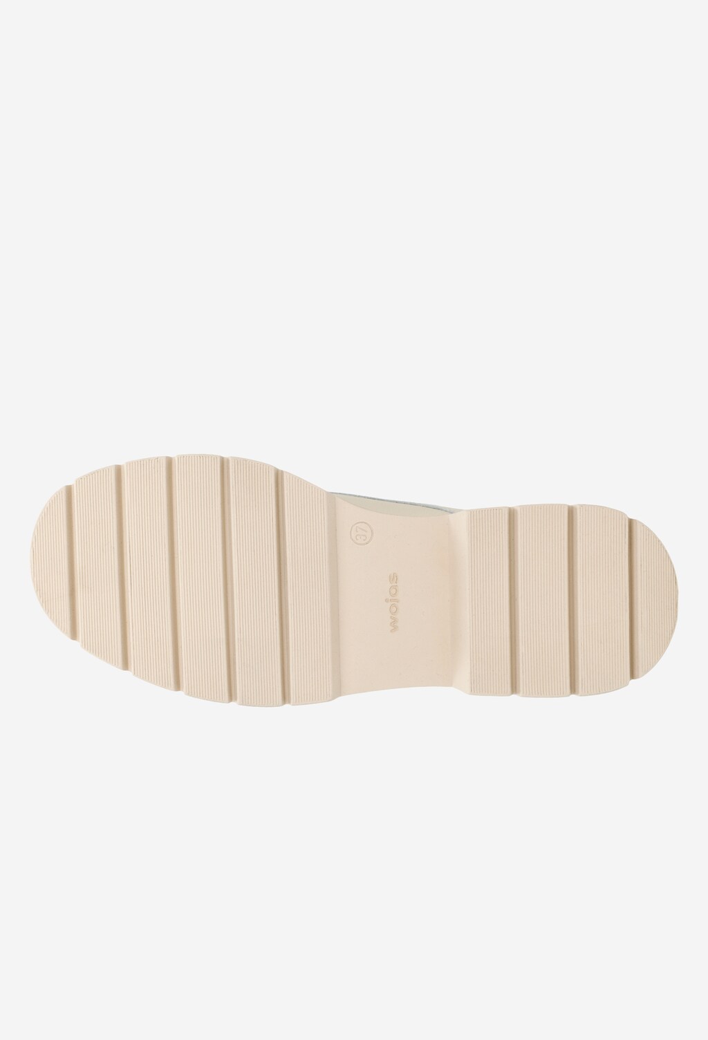 Beżowe półbuty damskie w stylu miejskim typu brogsy 46110-54 Widok 6