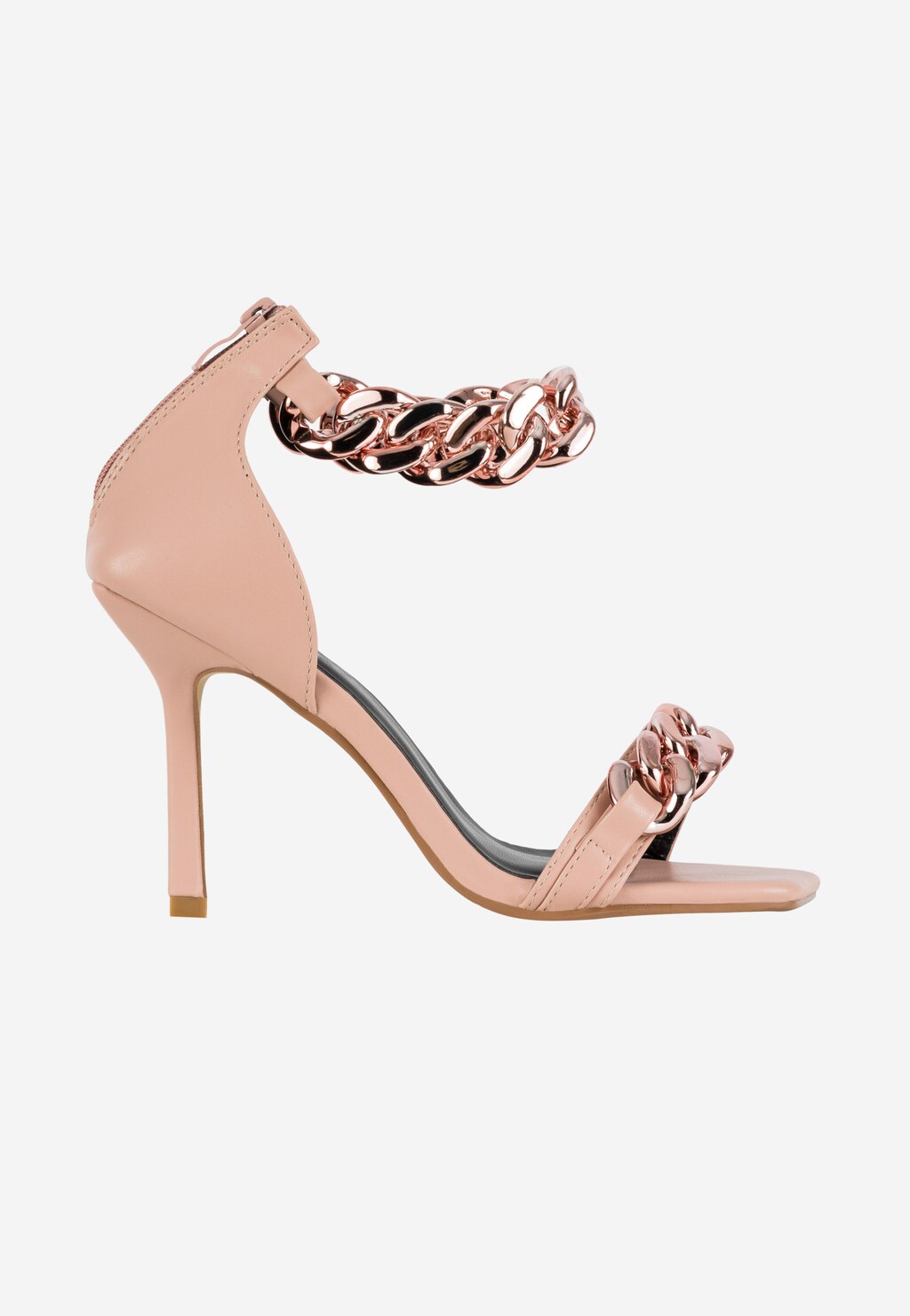 Štýlové sandále na podpätku v ružovej farbe WJS74061-55 Widok 2