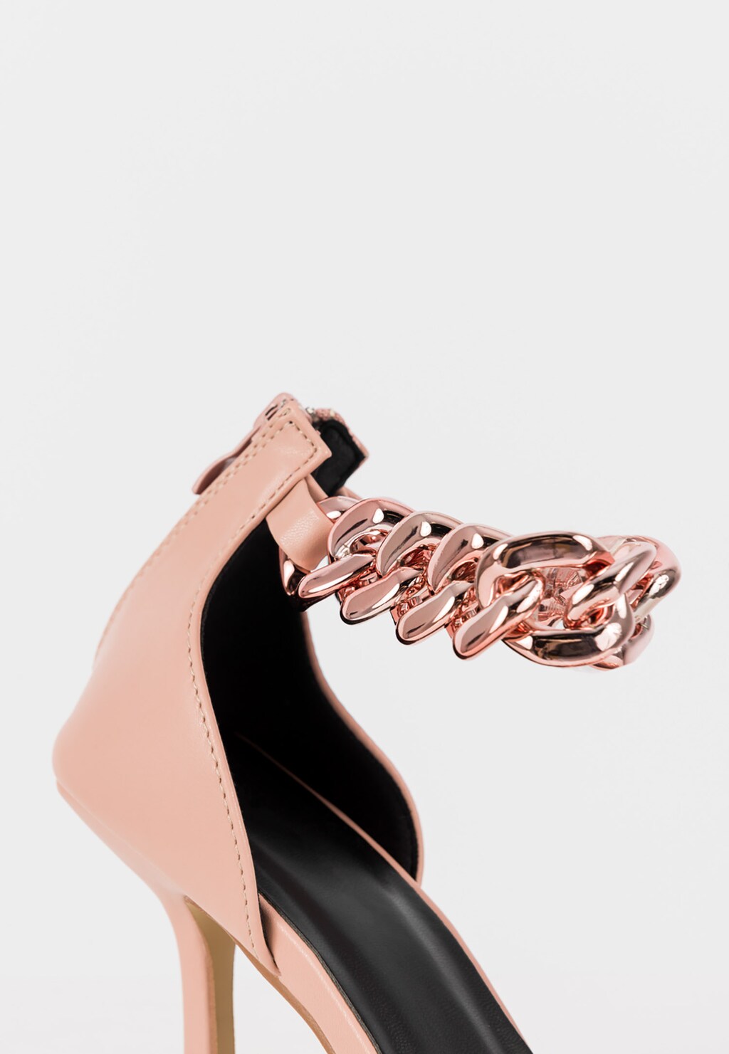 Štýlové sandále na podpätku v ružovej farbe WJS74061-55 Widok 4