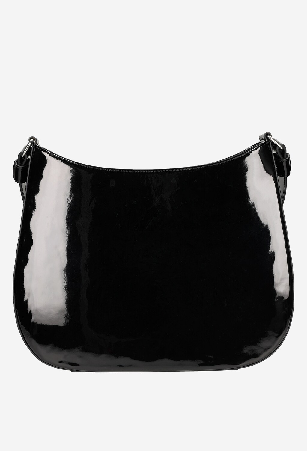 Czarna elegancka torebka damska ze skóry lakierowanej 80208-31 Widok 3