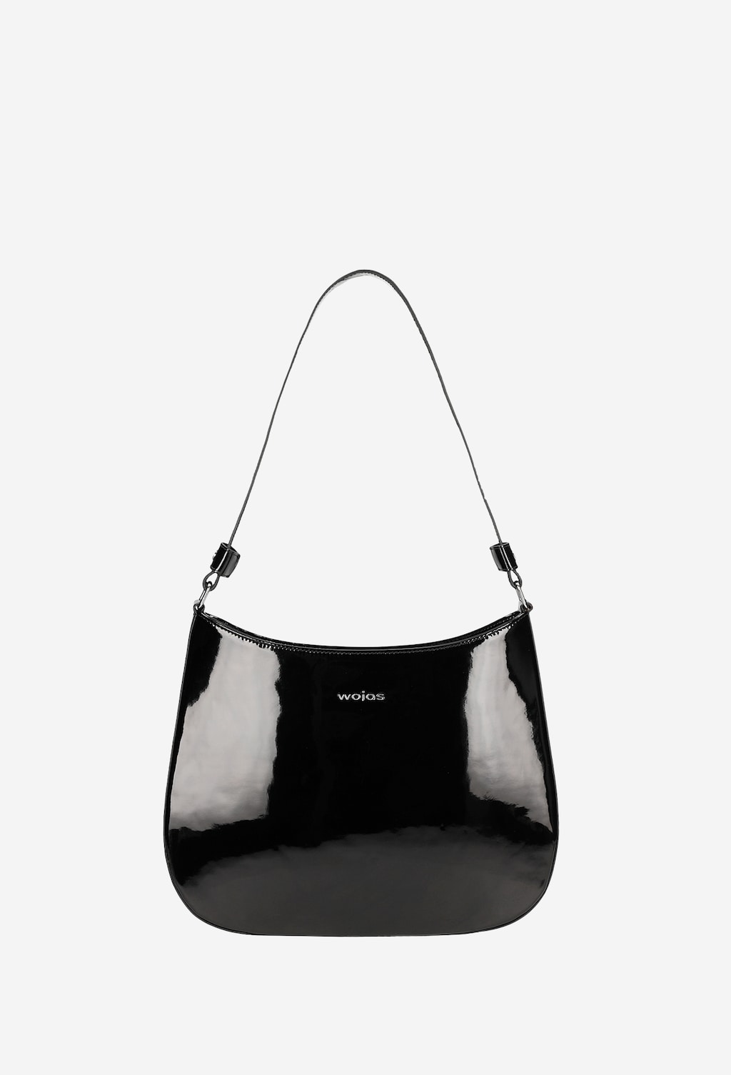 Czarna elegancka torebka damska ze skóry lakierowanej 80208-31 Widok 4