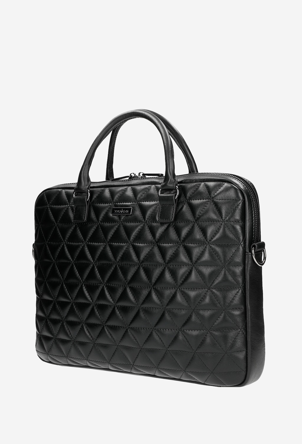 Duża czarna torba z efektownym pikowaniem 91010-51 Widok 3