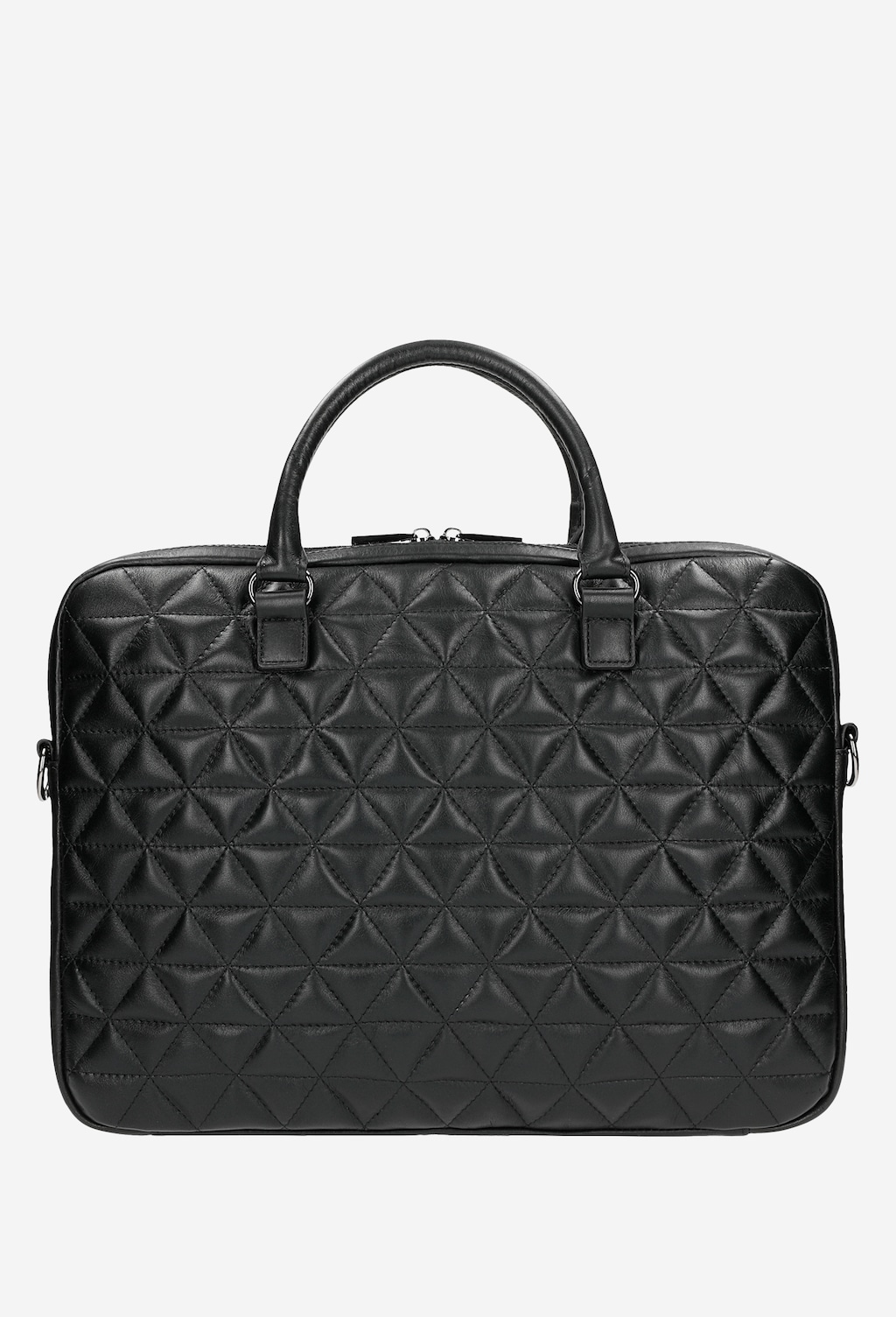 Duża czarna torba z efektownym pikowaniem 91010-51 Widok 4