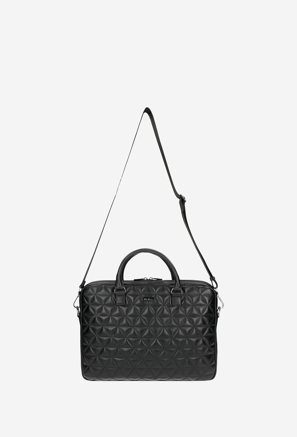 Duża czarna torba z efektownym pikowaniem 91010-51 Widok 5