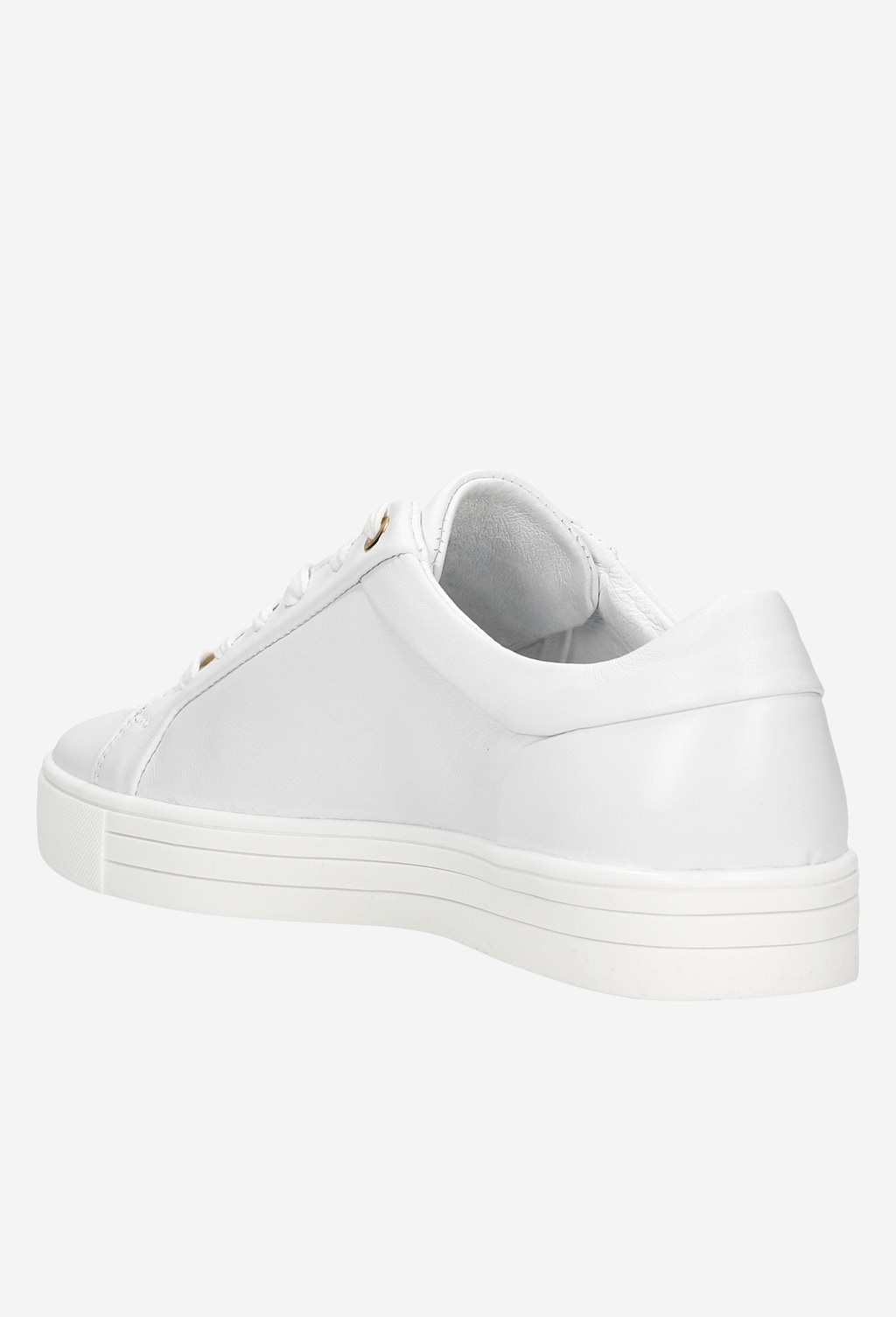 Jednoduché a štýlové dámske sneakersy z bielej kože 46084-59 Widok 4