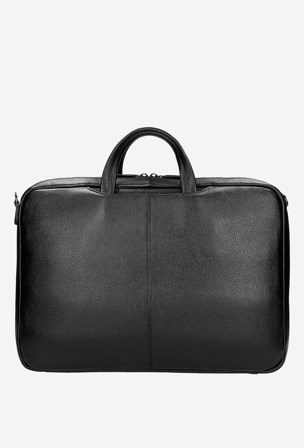Pánska taška na notebook z lícovej kože, čierna 80210-51 Widok 4