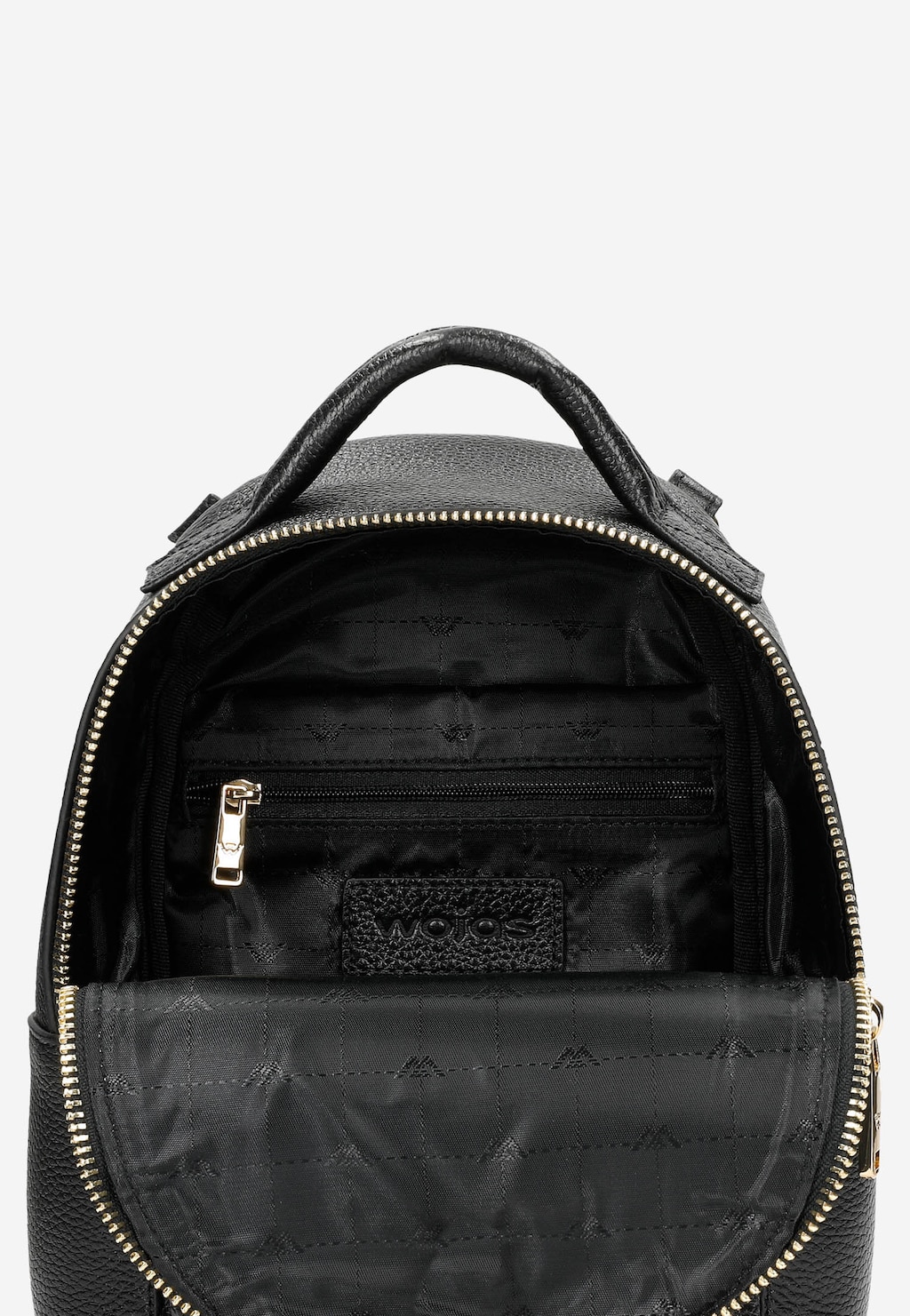 Czarny plecak ze skóry licowej z odpinanymi szelkami 80211-51 Widok 5