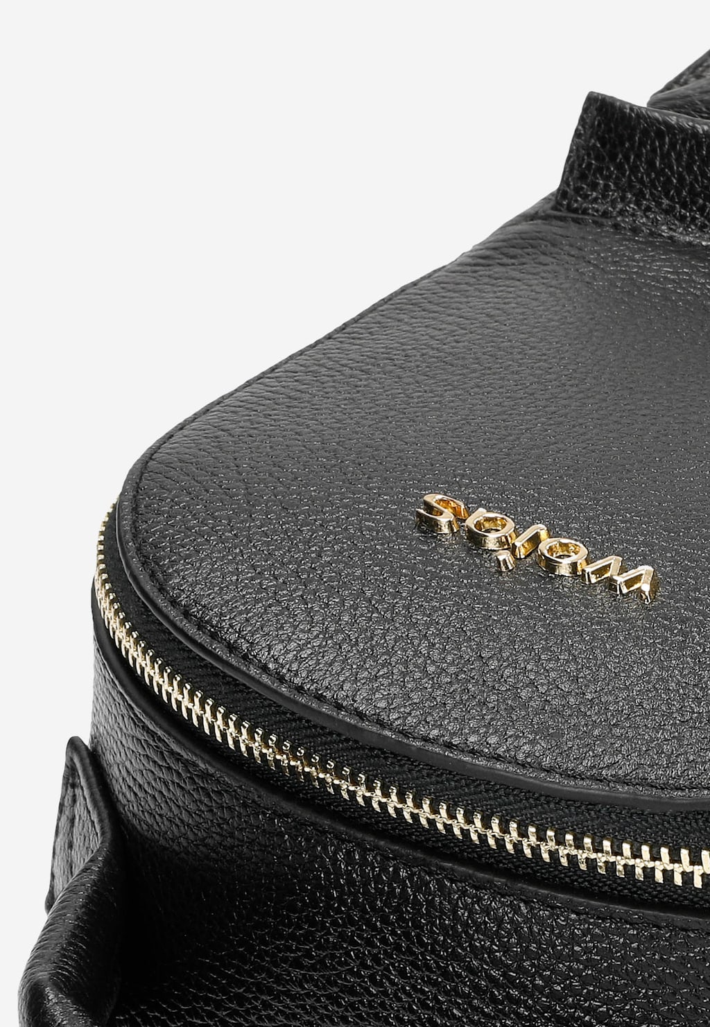 Czarny plecak ze skóry licowej z odpinanymi szelkami 80211-51 Widok 6