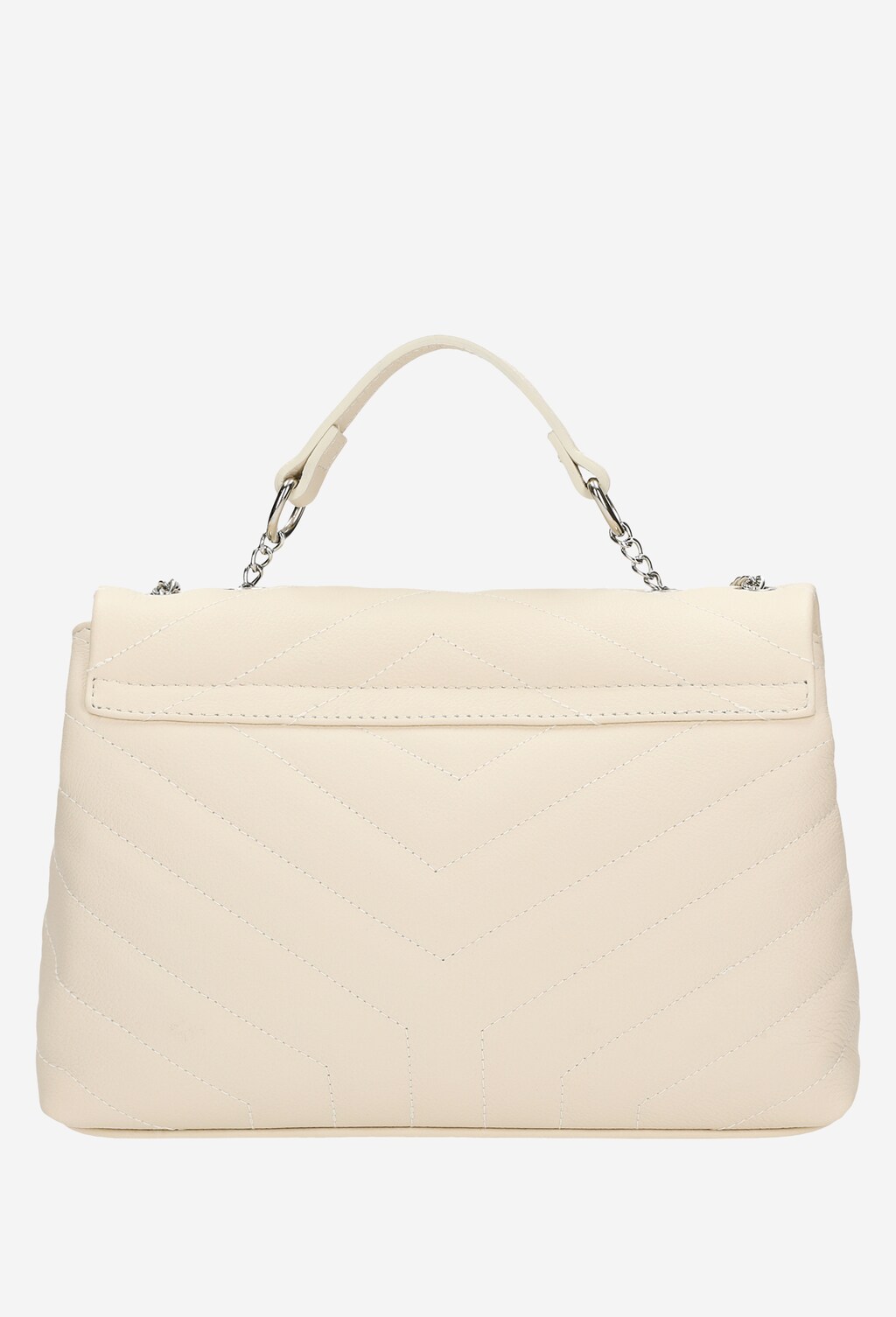 Elegantná béžová dámska kabelka z kvalitnej lícovej kože 80169-54 Widok 4