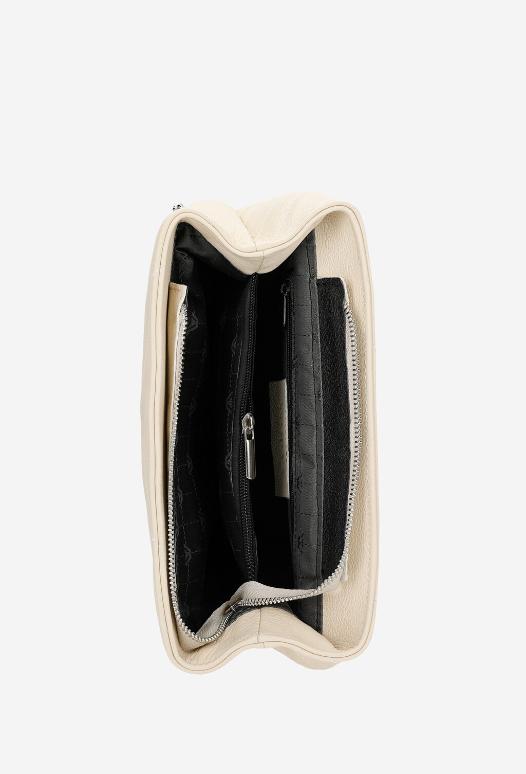 Elegantná béžová dámska kabelka z kvalitnej lícovej kože 80169-54 Widok 7