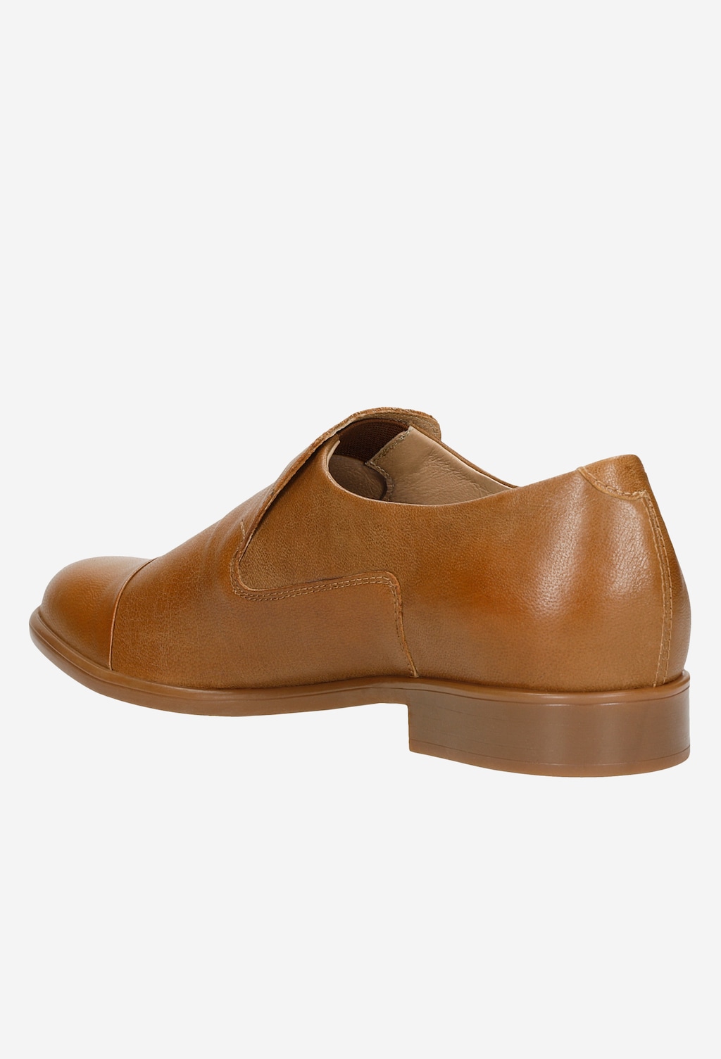 Dámske poltopánky z hnedej lícovej kože ku každému outfitu 46049-53 Widok 4