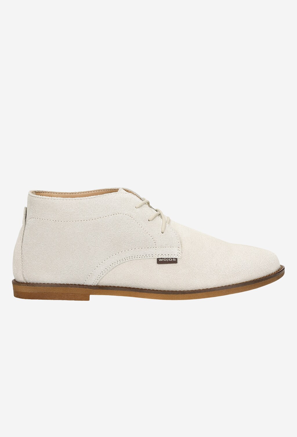 Beżowe sznurowane trzewiki damskie z linii COMFORT 64066-64 Widok 2