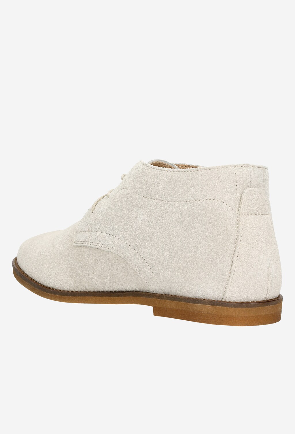 Beżowe sznurowane trzewiki damskie z linii COMFORT 64066-64 Widok 4