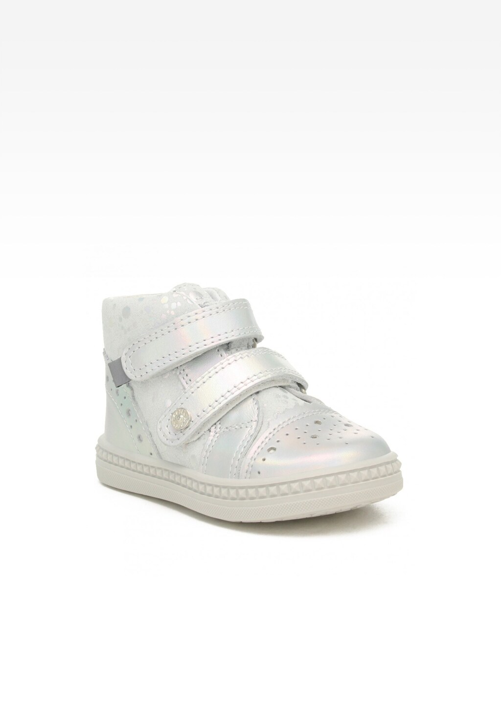 Sneakers BARTEK 91764-025, dla dziewcząt, biało-srebrny Widok 2