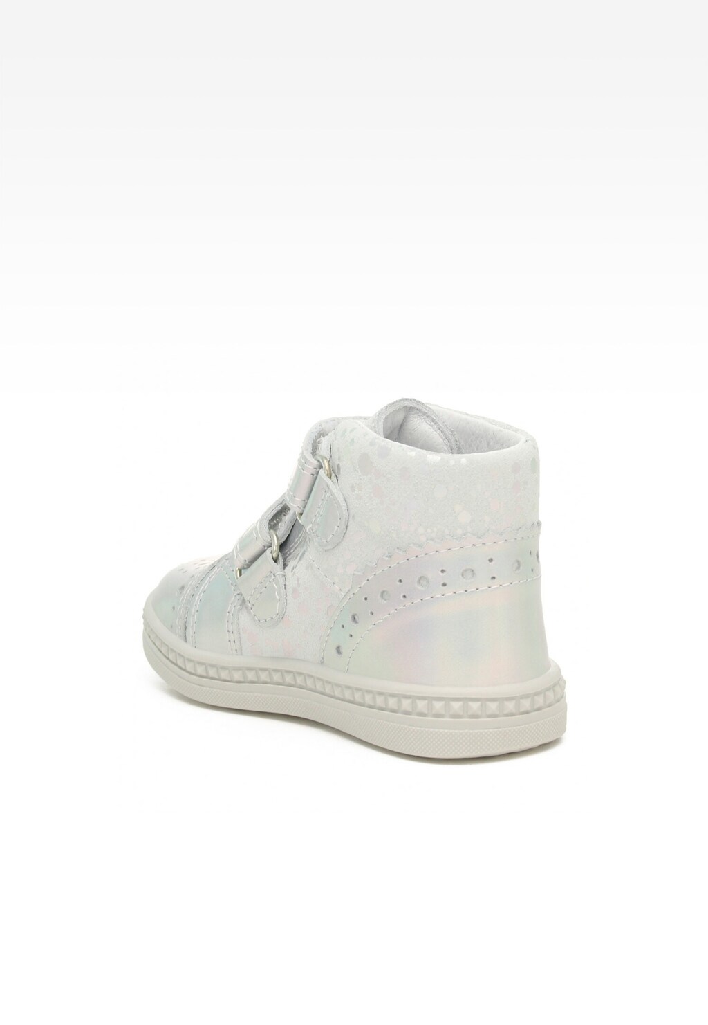Sneakers BARTEK 91764-025, dla dziewcząt, biało-srebrny Widok 5