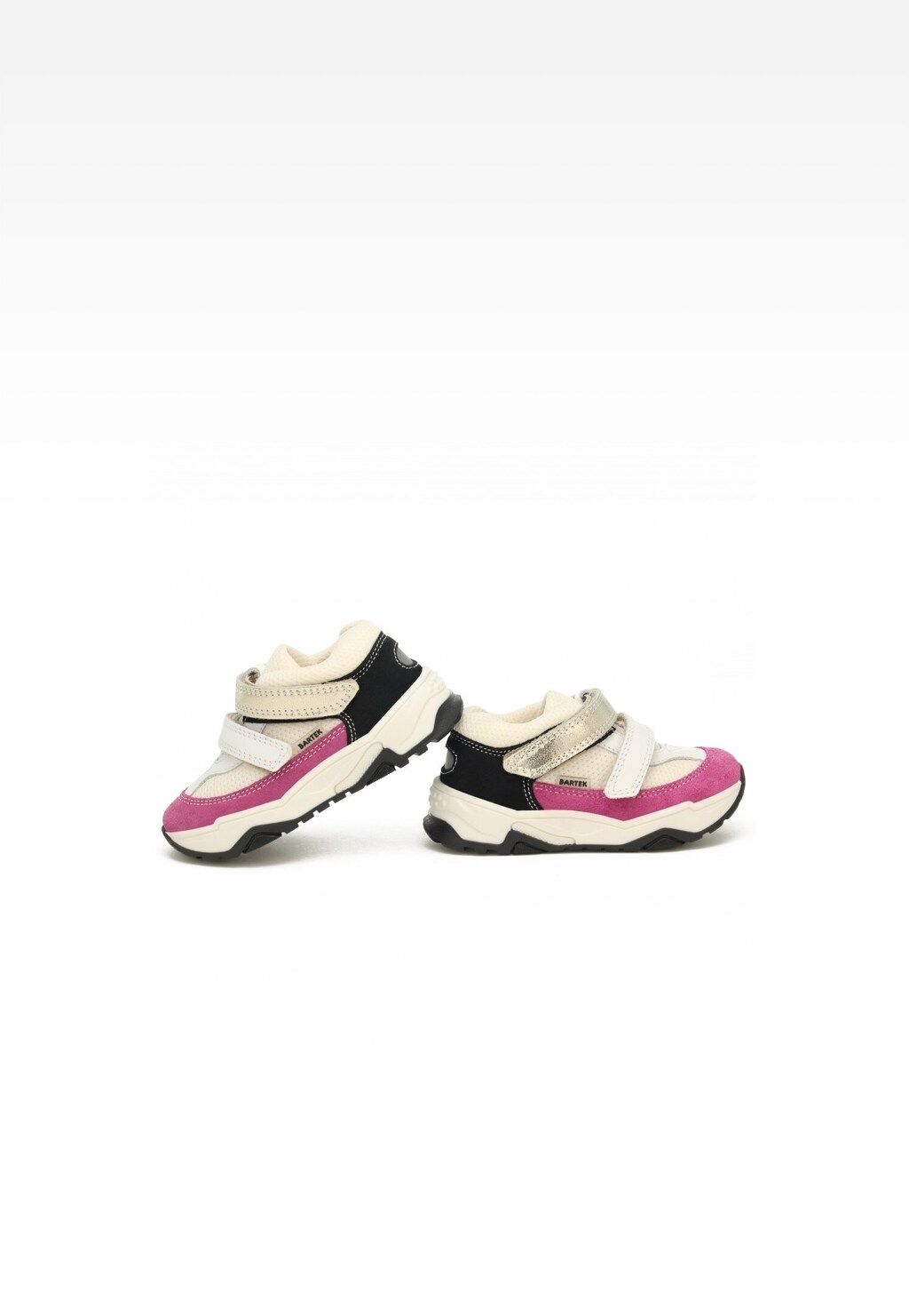 Sneakers BARTEK 11131025, dla dziewcząt, biało-różowy Widok 6