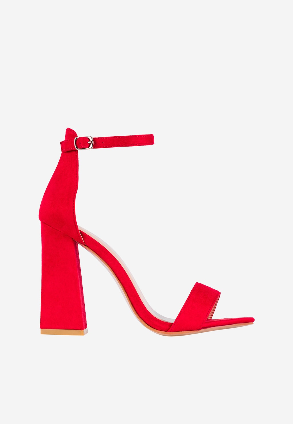 WJS wysokie czerwone sandały damskie na słupku WJS74005-65 Widok 2